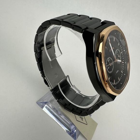 Fossil His and Her Multifunction Black Rose gold Day & Date Watch BQ2645SET main image 12
